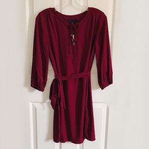 Banana Republic Tie Front Midi Dress